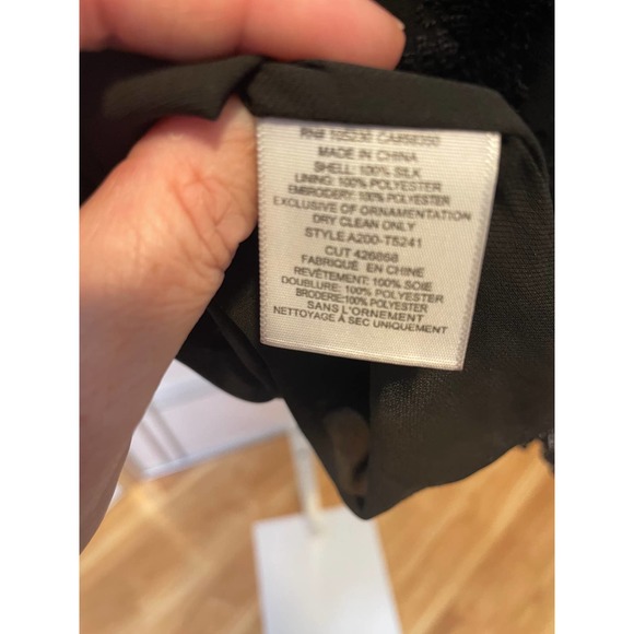 Joie Black Spaghetti Strap Lace Top Size Small Silk - Picture 2 of 6